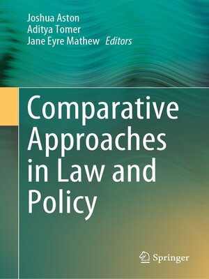 cover image of Comparative Approaches in Law and Policy